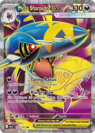 Mega Sharpedo ex (Blue Blaze 125/103)