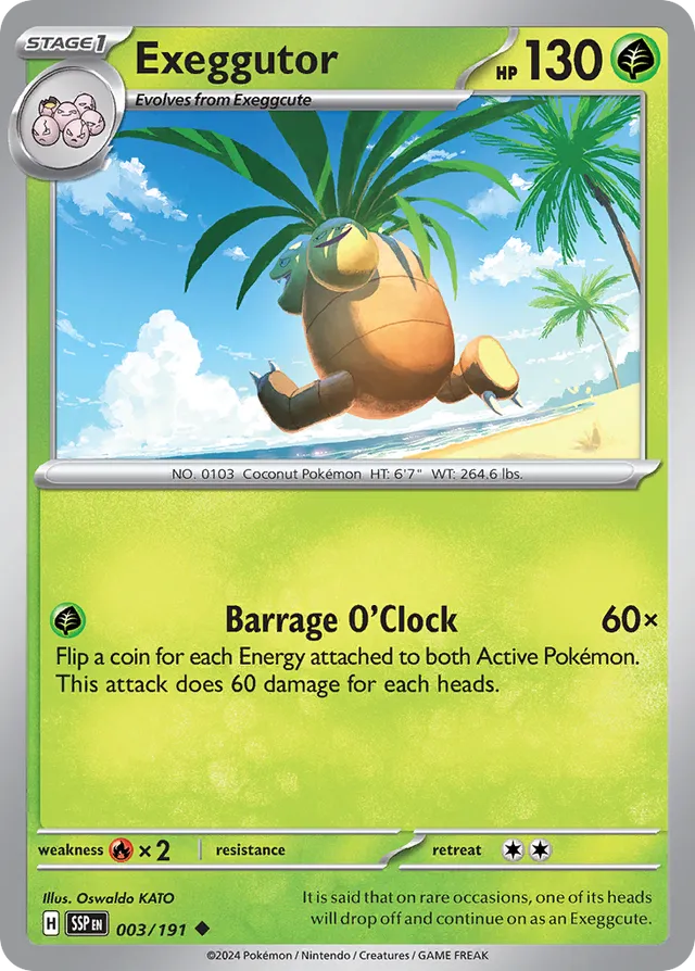 003/191 Exeggutor SSP Uncommon