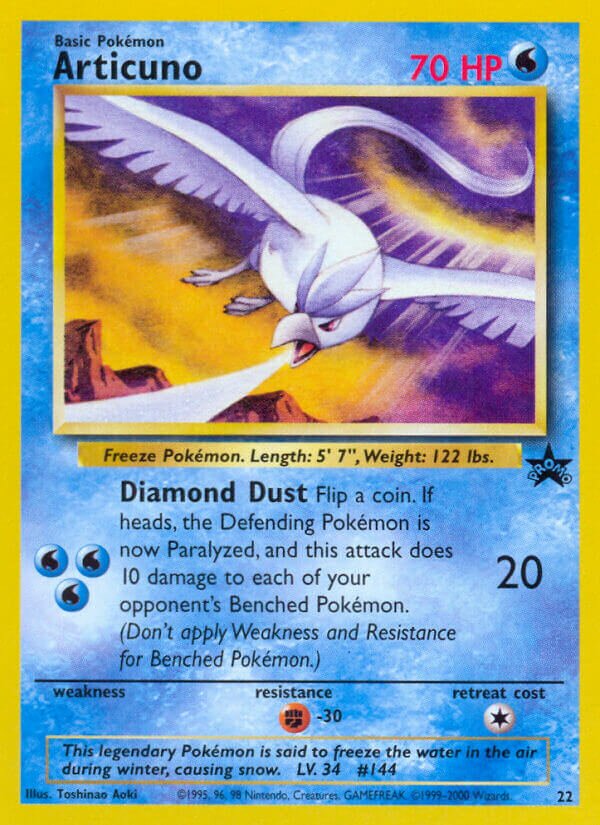 Articuno Wizards Black Star Promos 22 PROMO