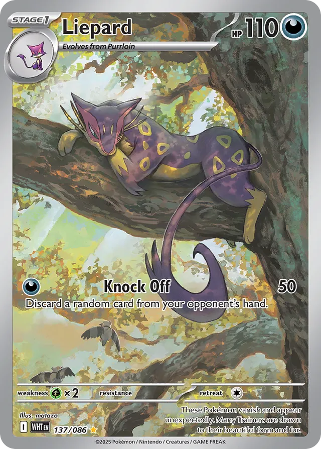 Liepard White Flare 137/086 Illustration Rare