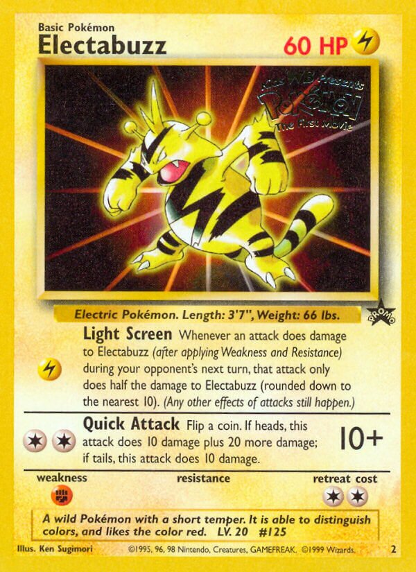 Electabuzz [Pokémon: The First Movie] Wizards Black Star Promos 2 PROMO