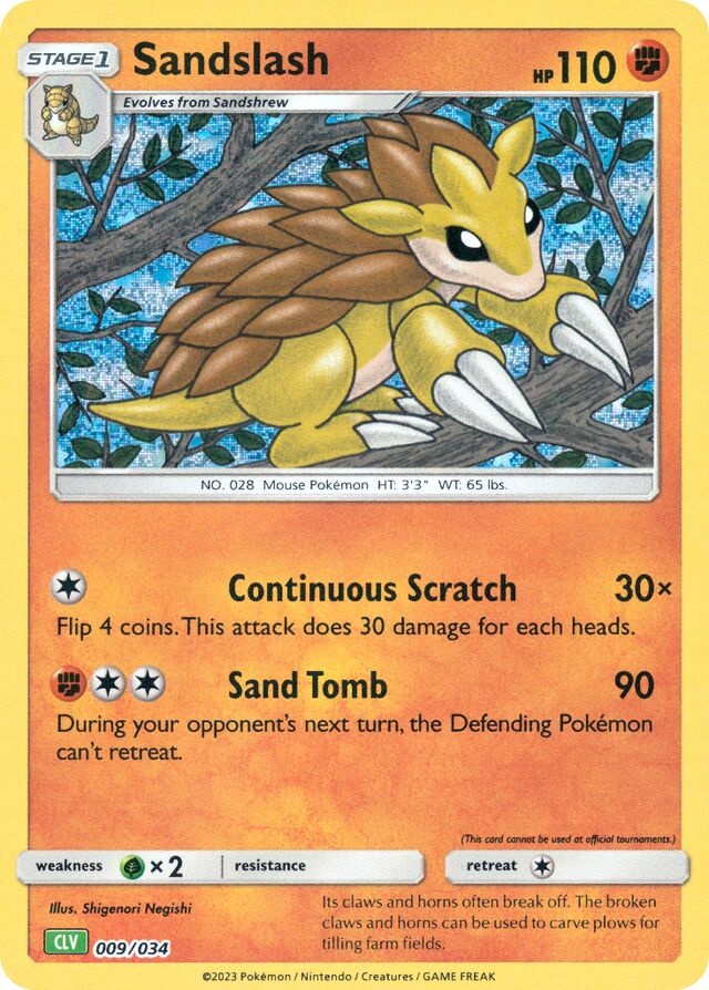 Sandslash Venusaur & Lugia ex Deck 009/034