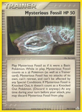 Mysterious Fossil (EX Holon Phantoms 92/110)