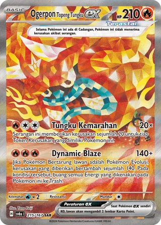 Hearthflame Mask Ogerpon ex (Transfiguration Mask 215/167)