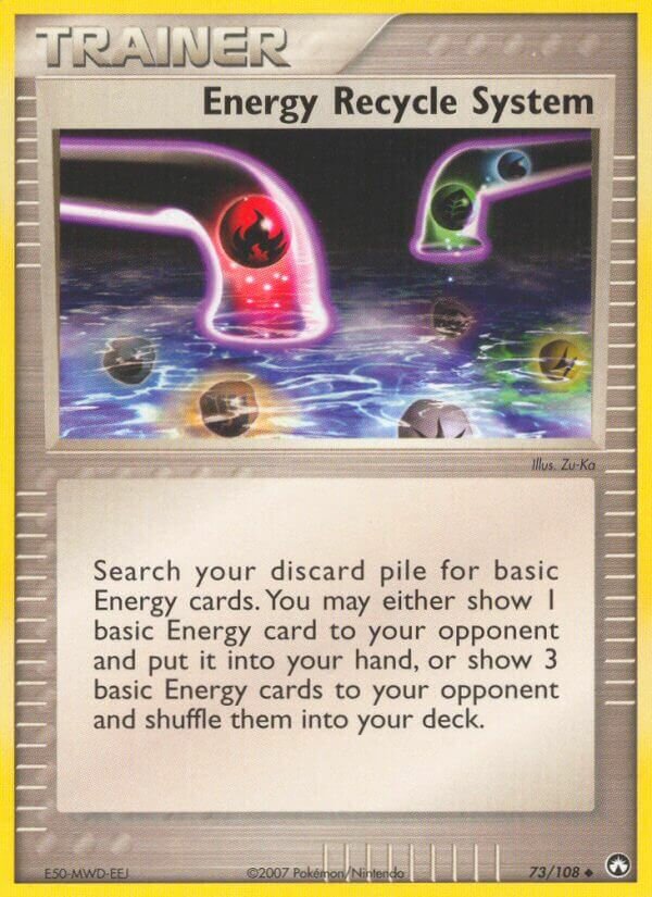 Energy Recycle System 73/108 3 EX POWER KEEPERS UNCOMMON PTCG