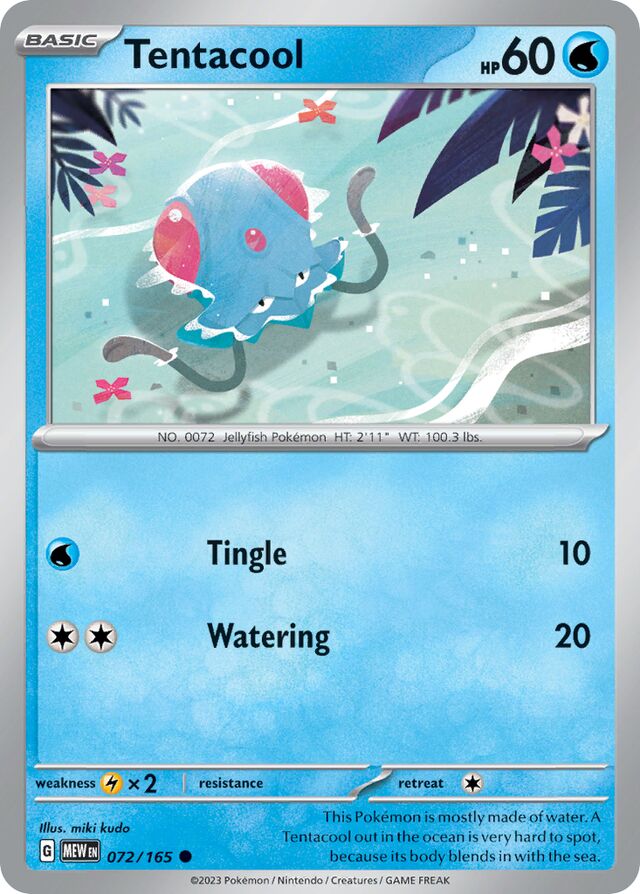 072/165 Tentacool MEW Common