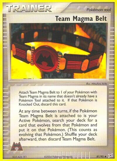 81/95 Team Magma Belt MA Uncommon