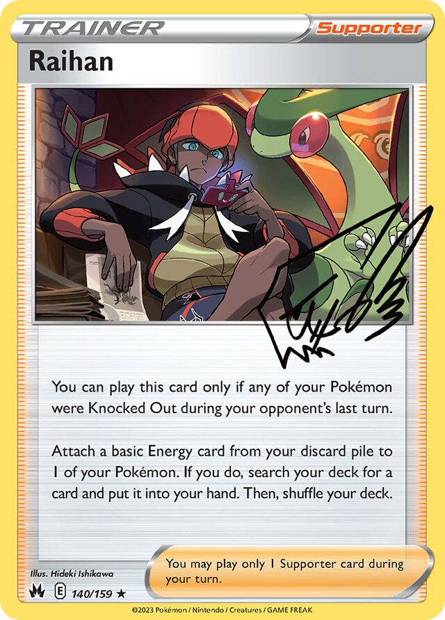 Raihan Crown Zenith 140/159 Rare Holo