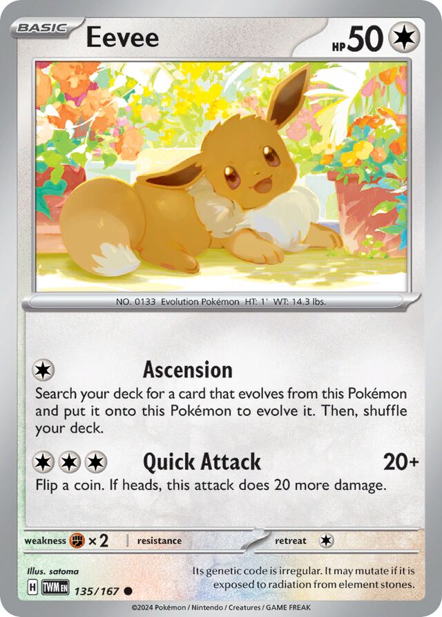 135/167 Eevee TWM Common