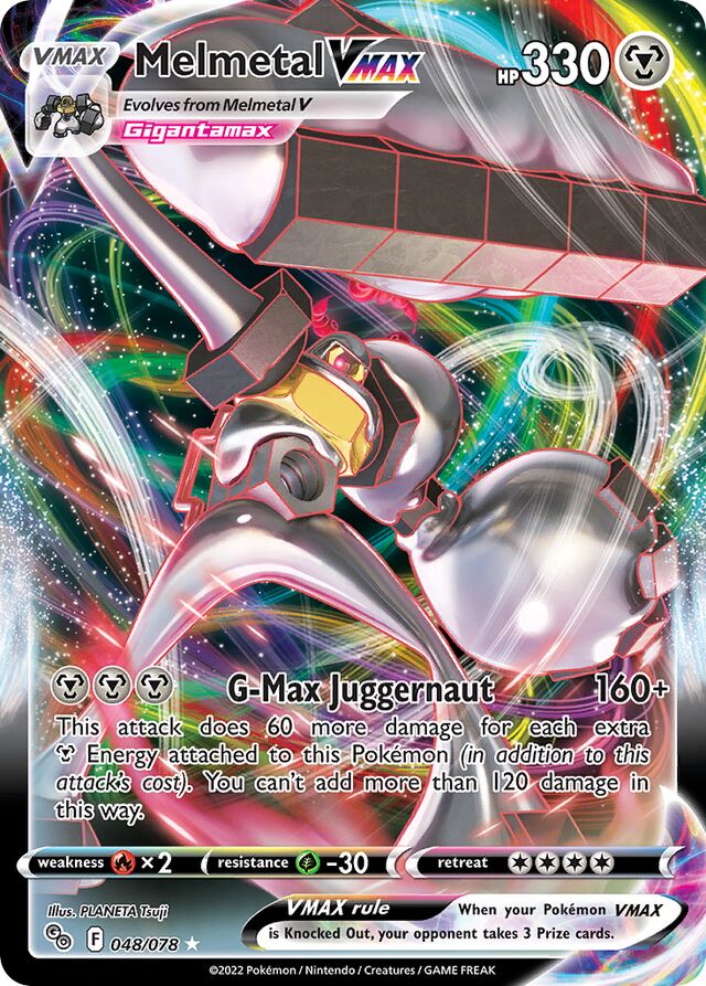 MelmetalVMAX Pokémon GO 048/078 Rare VMAX