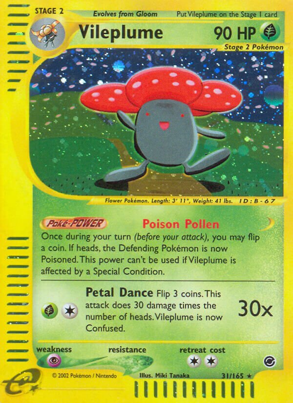 31/165 Vileplume EX Rare Holo