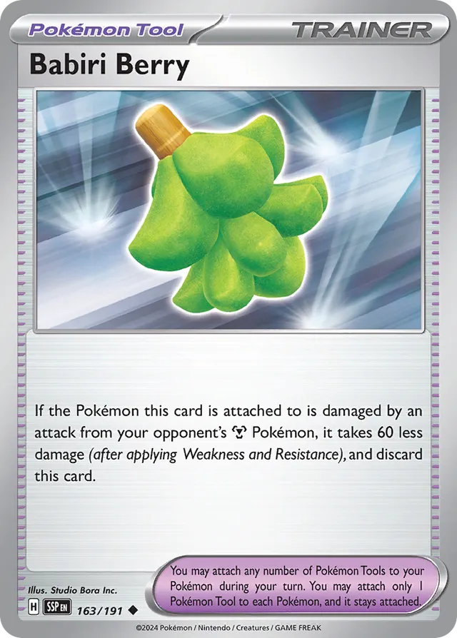 163/191 Babiri Berry SSP Uncommon