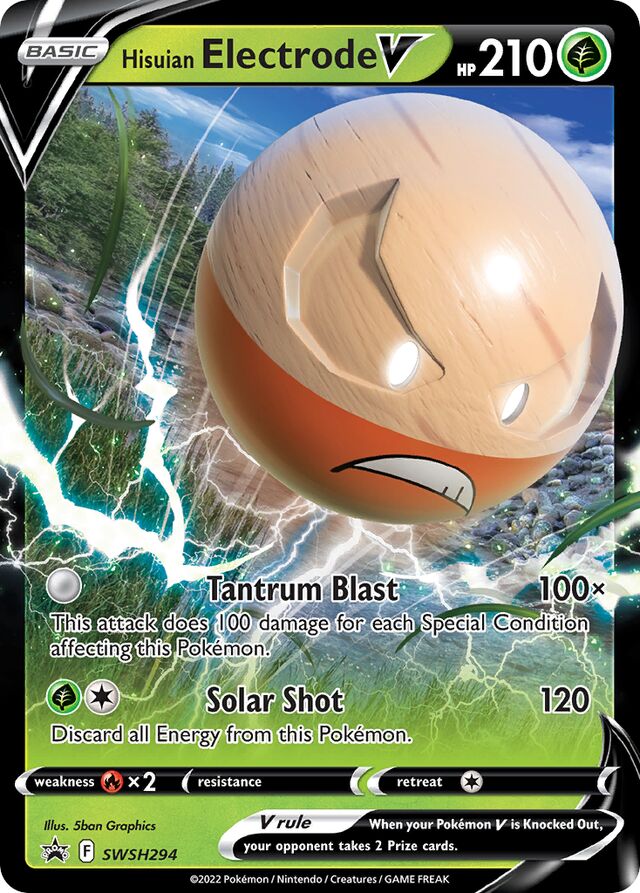 SWSH294 Hisuian Electrode V SSP PROMO
