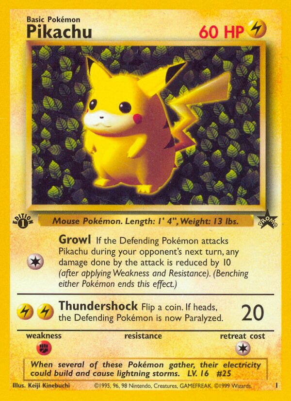 Pikachu Wizards Black Star Promos 1 PROMO