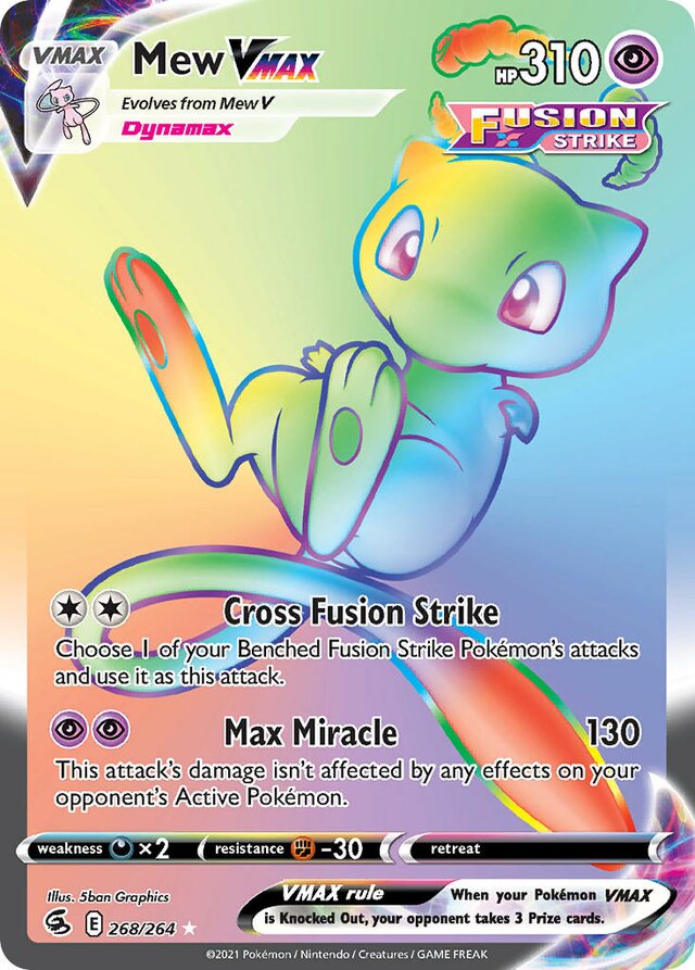 268/264 MewVMAX FST Rare Rainbow