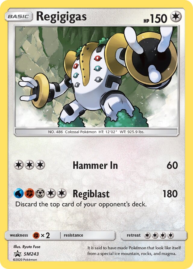 SM243 Regigigas SMP PROMO