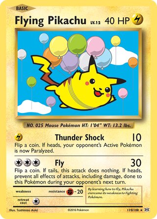 Flying Pikachu (Evolutions 110/108)