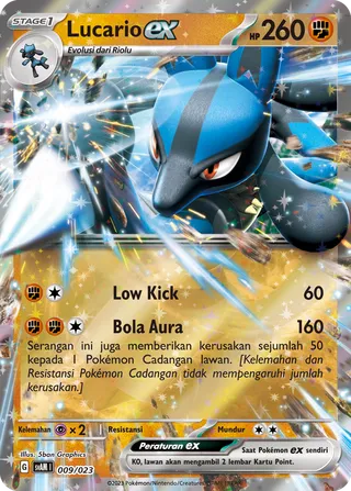 Lucario ex (Sprigatito & Lucario ex Starter Deck ex 009/023)