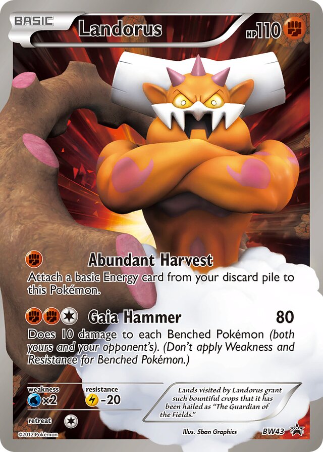 Landorus BW Black Star Promos BW43 PROMO