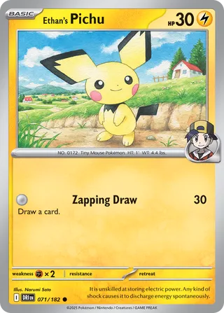 Ethan's Pichu (Destined Rivals 071/182)