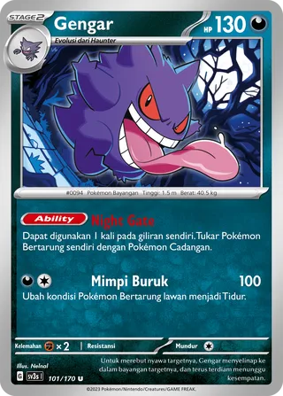 Gengar (Black Shine 101/170)