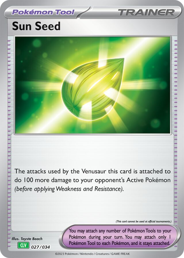 Sun Seed Venusaur & Lugia ex Deck 027/034