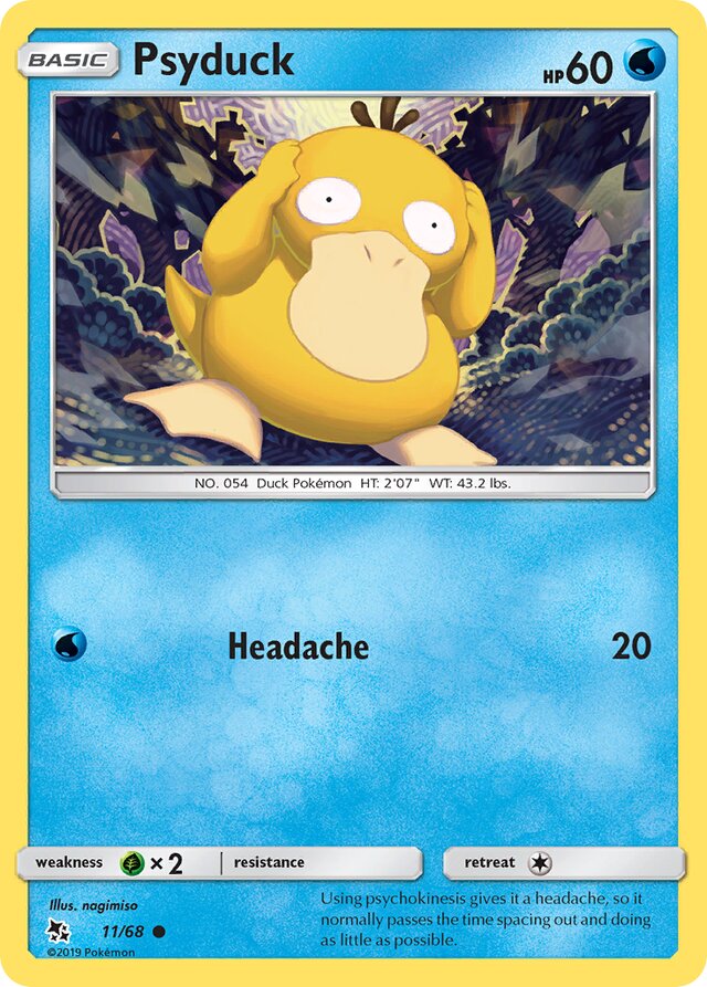 Psyduck Hidden Fates 11/68 Common