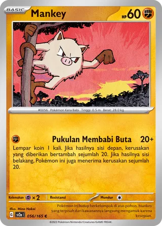 Mankey (Pokémon Card 151 056/165)