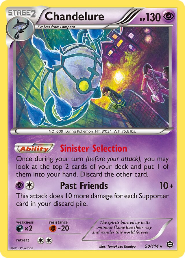 Chandelure Steam Siege 50/114 Rare Holo
