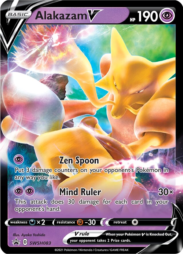 SWSH083 Alakazam V SSP PROMO