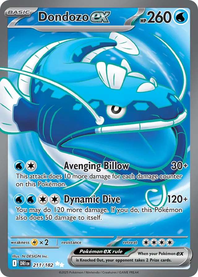 Dondozoex Destined Rivals 211/182 Ultra Rare