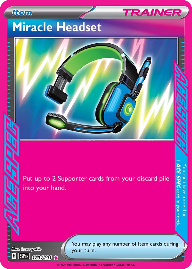 Miracle Headset Surging Sparks 183/191 ACE SPEC Rare
