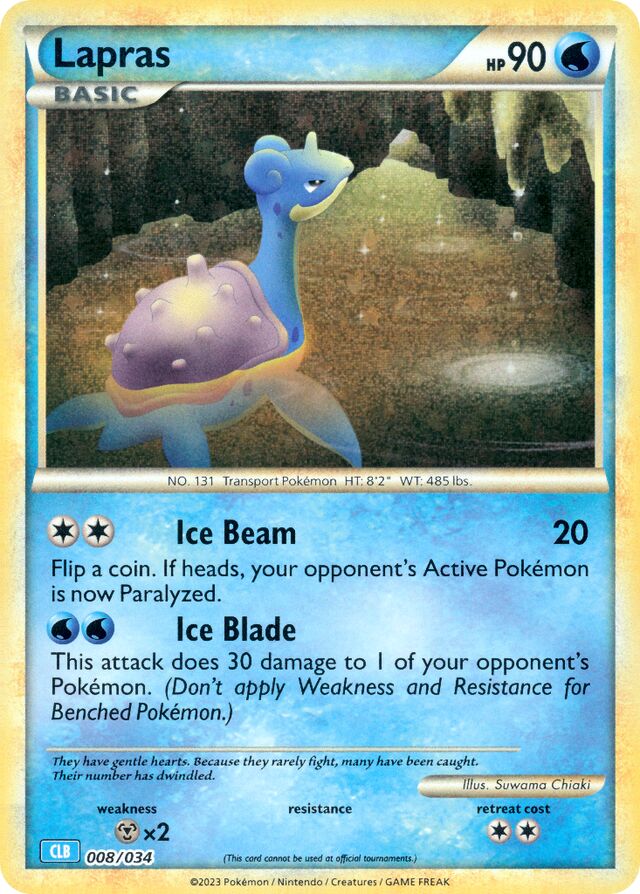 Lapras Blastoise & Suicune ex Deck 008/034
