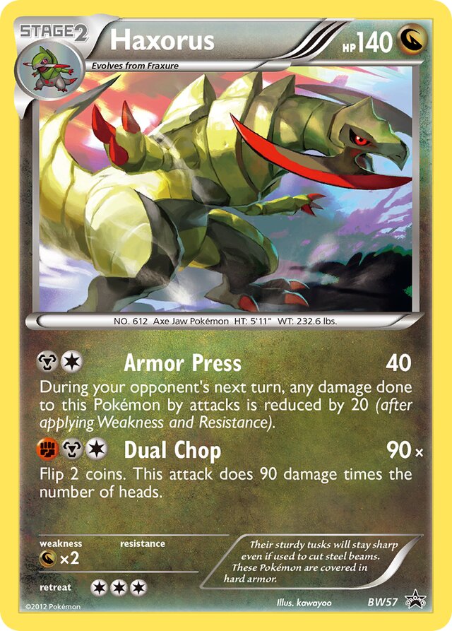 Haxorus BW Black Star Promos BW57 PROMO