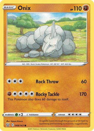 Onix (Battle Styles 068/163) – TCG Collector