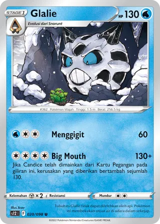 Glalie (Paradigm Trigger 020/098)