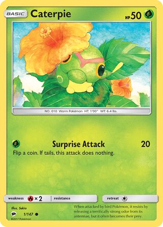 Caterpie (Burning Shadows 1/147)