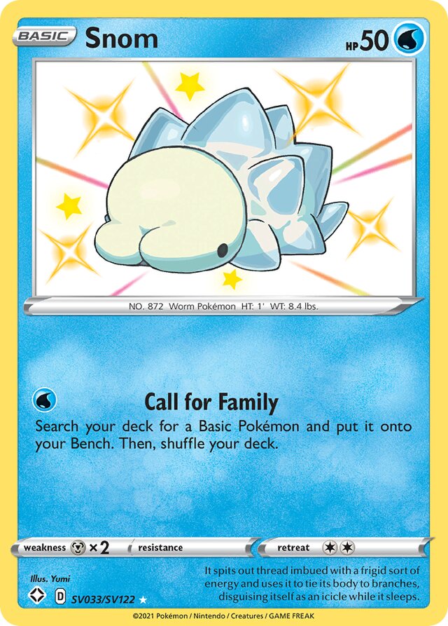 Snom Shining Fates SV033/SV122 Rare Shiny