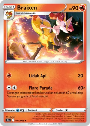 Braixen (Incandescent Arcana 017/068)