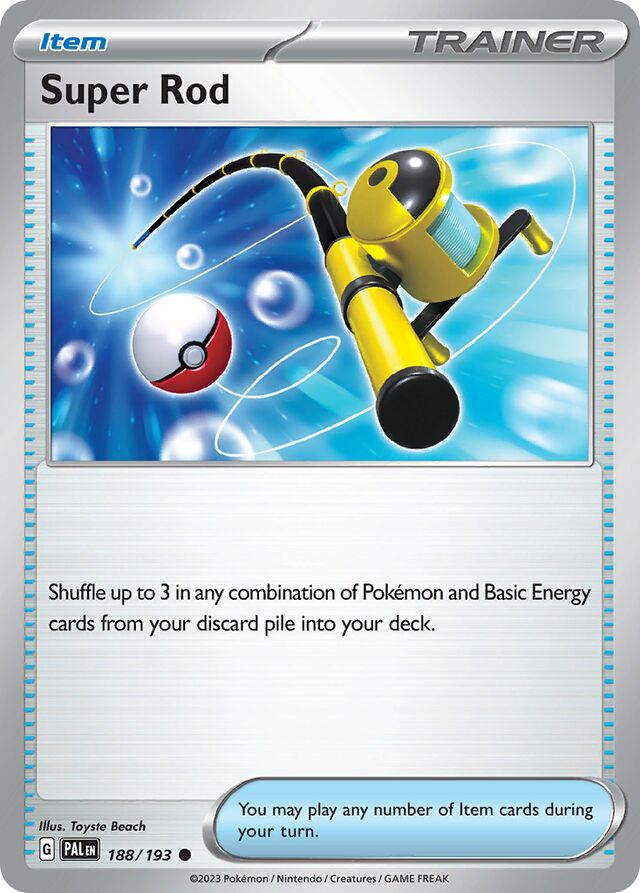 Super Rod Paldea Evolved 188/193 Common