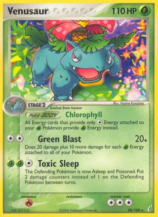 Venusaur (EX Crystal Guardians 28/100)