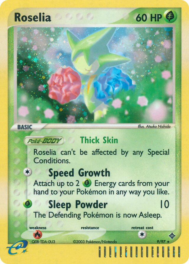 9/97 Roselia DR Rare Holo