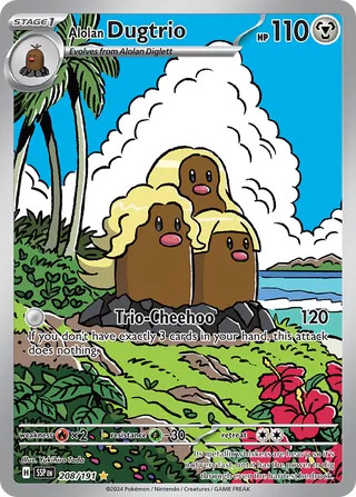 Alolan Dugtrio (Surging Sparks 208/191)