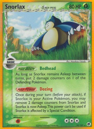Snorlax (EX Dragon Frontiers 10/101)
