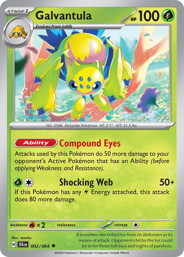 Galvantula Shrouded Fable 002/064 Uncommon