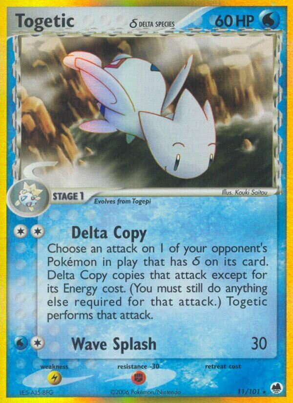 Togetic (Delta Species) 11/101 3 EX DRAGON FRONTIERS HOLO RARE PTCG
