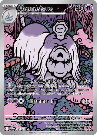 145/132 Houndstone MEG Illustration Rare