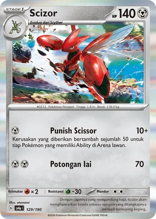 Scizor (Shiny Treasure ex 129/190)
