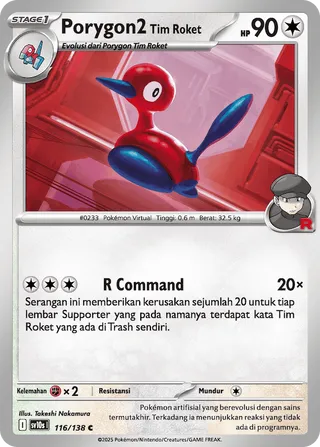 Team Rocket's Porygon2 (Presence of Champions 116/138)