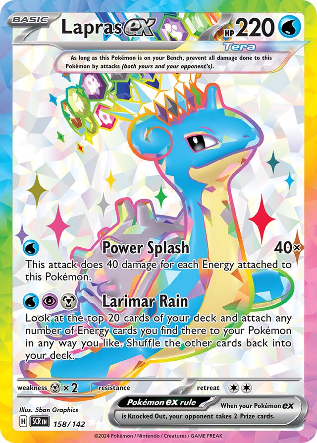 158/142 Laprasex SCR Ultra Rare